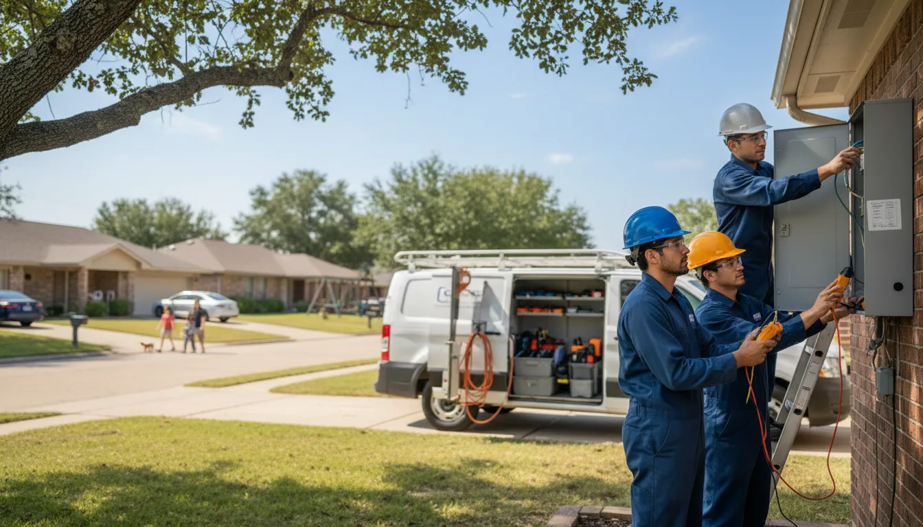 Certified electrician providing emergency electrical services in Nichols, WI